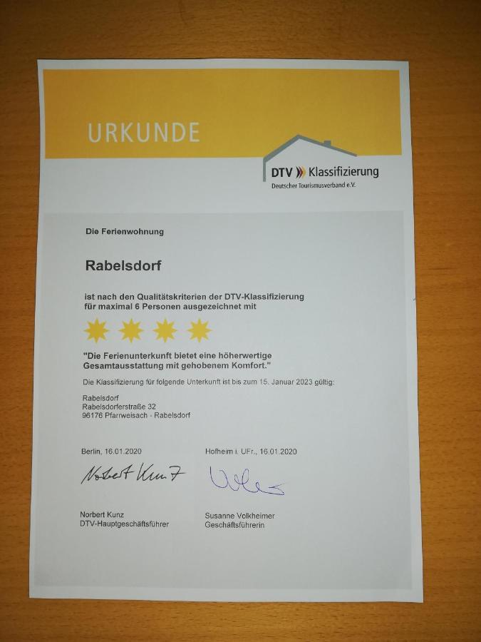 Apartment Rabelsdorf Pfarrweisach